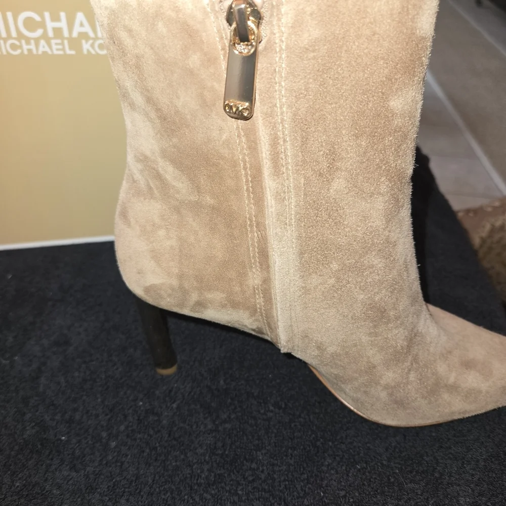 Michael Kors Kasia Women's Tan Suede Ankle Boots